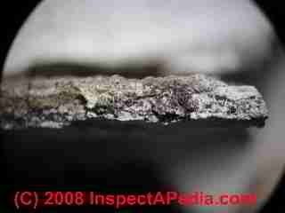 Paint lab Photograph of failed paint sample chip (C) Daniel Friedman